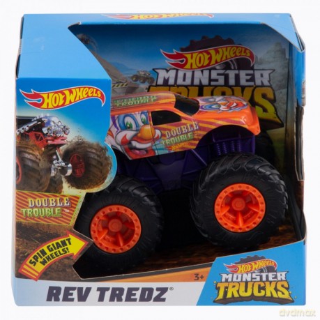Pojazd Monster Trucks Rev Tredz 1:43 Double Trouble