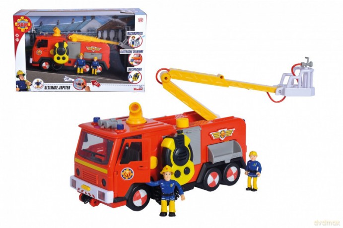 Pojazd Strażak Sam, Jupiter Mega Deluxe z 2 figurkami