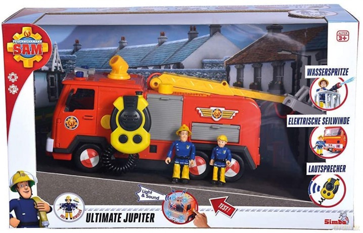 Pojazd Strażak Sam, Jupiter Mega Deluxe z 2 figurkami
