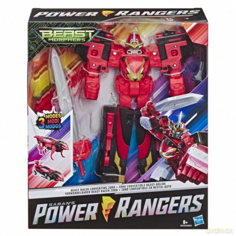 Power Rangers Beast Morphers Zord Potrojna transformacja Racer [FIGURKA]