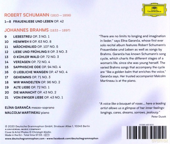 Elina Garanca: Schumann, Brahms [CD]