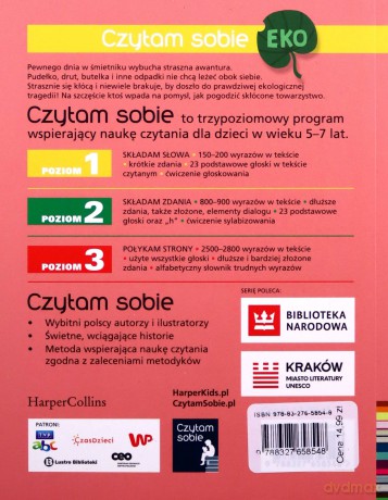 Awantura na śmietniku. Czytam sobie. Poziom 1 - Marcin Baran [KSIĄŻKA]