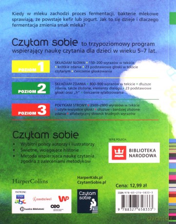 Cuda z mleka. Czytam sobie. Poziom 2 - Justyna Bednarek [KSIĄŻKA]