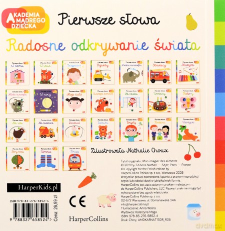 Jedzenie. Akademia mądrego dziecka. Pierwsze słowa - Nathalie Choux [KSIĄŻKA]