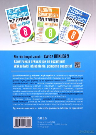 Język angielski. Egzamin ósmoklasisty. Arkusze - Paulina Mełgieś-Szostak, Wioleta Antecka [KSIĄŻKA]