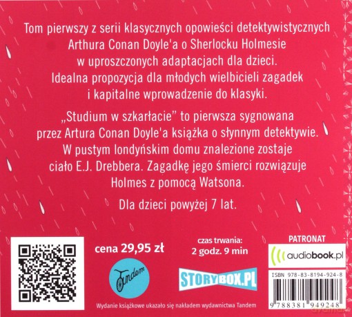 Studium w szkarłacie. Sherlock Holmes (Tom 1) - Arthur Conan Doyle [AUDIOBOOK]