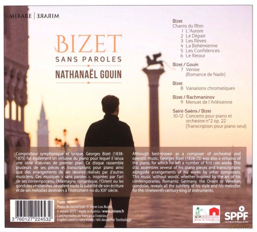 Bizet: Sans Paroles Gouin [CD]