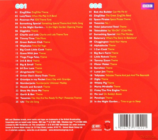 Cbeebies - Song Time [2CD]