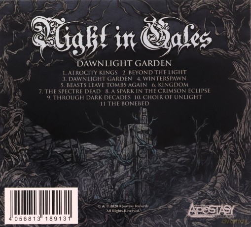 Night In Gales: Dawnlight Garden [CD]