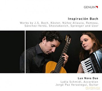 Lux Nova Duo: Inspiracion Bach: Works By J. S. Bach. Koster. Nunez Allauca. Rameau. Sanchez-Verdu. Shostakovich. Sprenger And Uzor [CD]