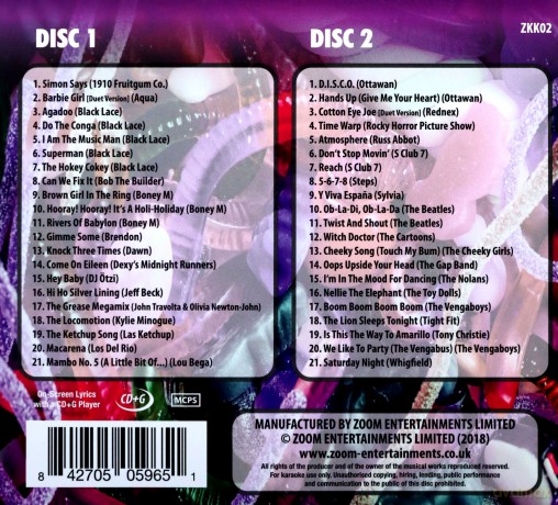 Zoom Karaoke: Karaoke Kings: Kids Party Anthems - 42 Songs [2CD]