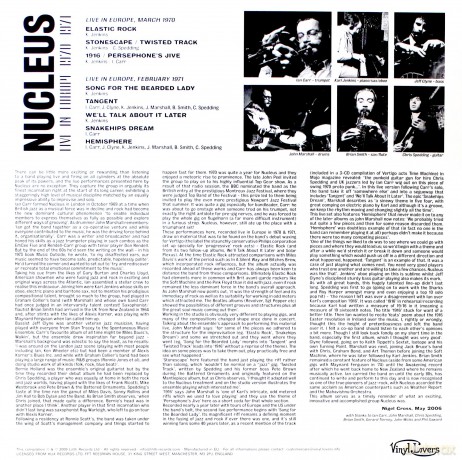 Nucleus: Live In Europe [Winyl]