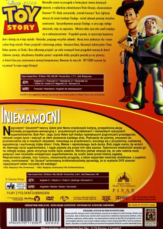 Iniemamocni / Toy Story (Disney) [BOX] [3DVD]