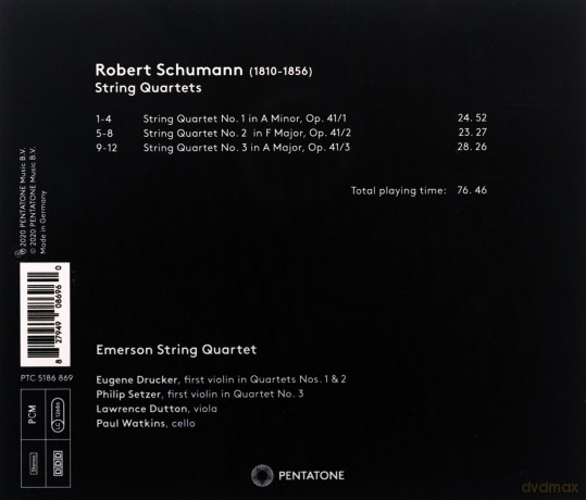 Emerson String Quartet: Schumann: String Quartets [CD]