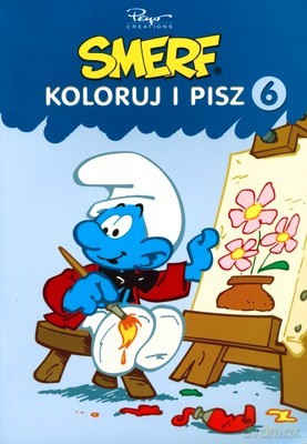 Smerf Koloruj i Pisz 6 [KSIĄŻKA]
