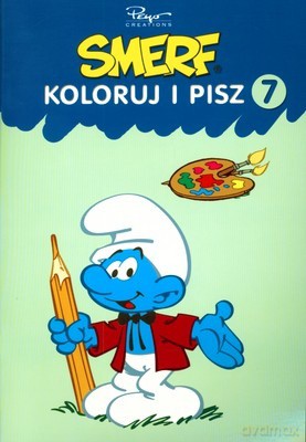 Smerf Koloruj i Pisz 7 [KSIĄŻKA]
