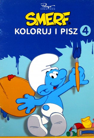 Smerfy Koloruj i Pisz T.4 [KSIĄŻKA]