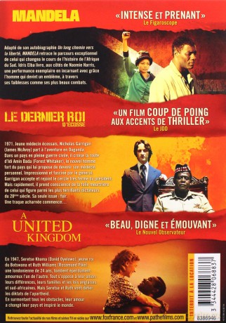 A United Kingdom / Mandela / The Last King of Scotland (Zjednoczone królestwo / Mandela / Ostatni król Szkocji) [BOX] [3DVD]