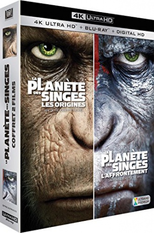 Dawn of the Planet of the Apes / Rise of the Planet of the Apes (Ewolucja planety małp / Geneza planety małp) [2xBlu-Ray 4K]+[2xBlu-Ray]