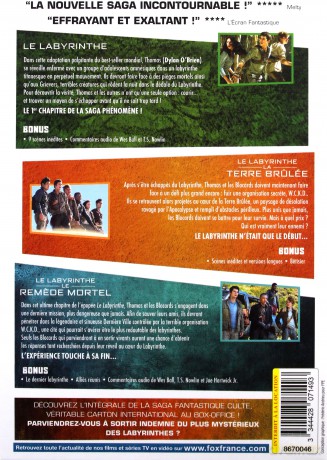 Maze Runner 1-3 (Więzień Labiryntu 1-3) [BOX] [3DVD]