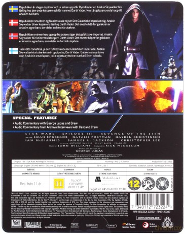Star Wars: Episode III - Revenge of the Sith (Gwiezdne wojny: Część III - Zemsta Sithów) (steelbook) [Blu-Ray]