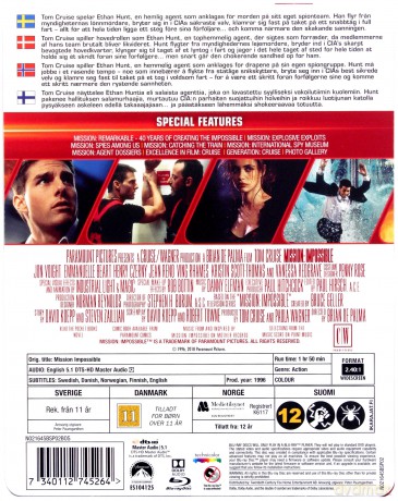 Mission: Impossible (steelbook) [Blu-Ray]