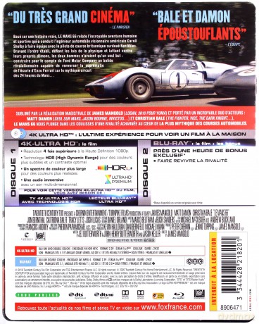 Le Mans '66 (steelbook) [Blu-Ray 4K]+[Blu-Ray]