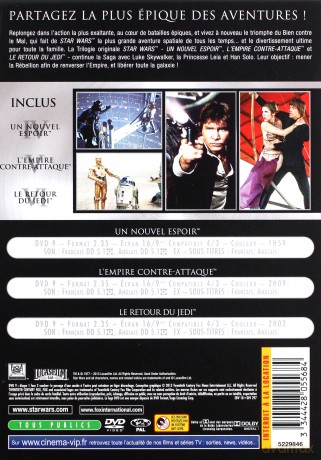Gwiezdne Wojny Trylogia: Nowa nadzieja / Imperium kontratakuje / Powrót Jedi [BOX] [3DVD]