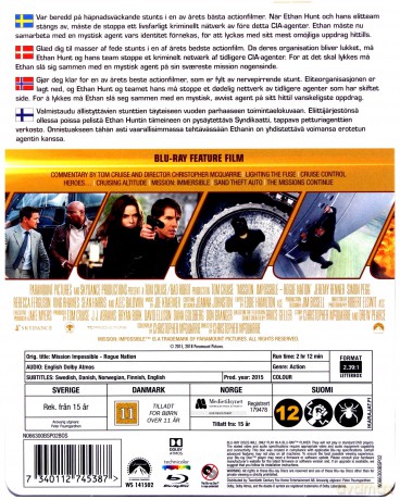 Mission: Impossible 5 - Rogue Nation (steelbook) [Blu-Ray]