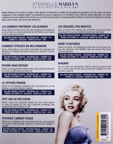 Marilyn Collection: Gentlemen Prefer Blondes / The Seven Year Itch / River of No Return / How to Marry a Millionaire / Some Like It Hot / The Misfits / Bus Stop / There's No Business Like Show Business [BOX] [9xBlu-Ray]