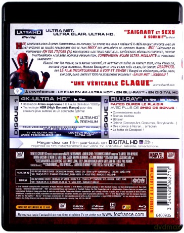 Deadpool [Blu-Ray 4K]+[Blu-Ray]