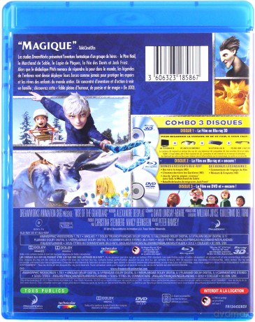 Rise of the Guardians (Strażnicy marzeń) [Blu-Ray 3D]+[Blu-Ray]+[DVD]