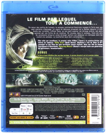 Alien (Obcy - 8. pasażer Nostromo) [Blu-Ray]