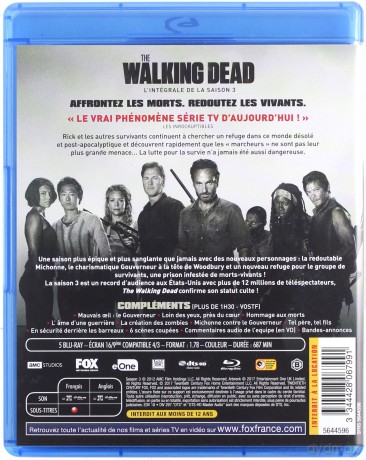 The Walking Dead Season 3 (Żywe Trupy) [5xBlu-Ray]