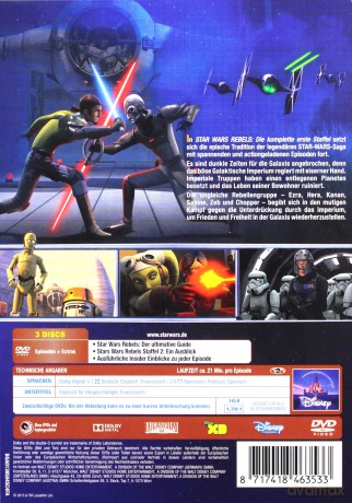 Star Wars: Rebels Season 1 (Star Wars: Rebelianci) [3DVD]