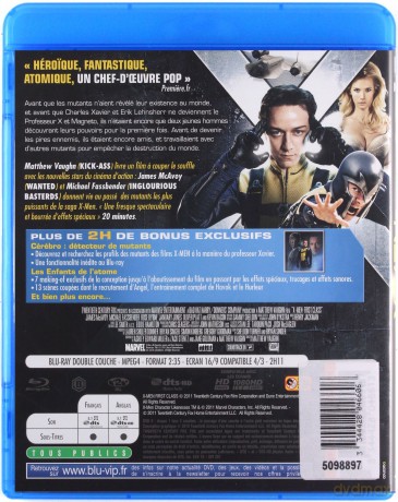X: First Class (X-Men: Pierwsza klasa) [Blu-Ray]+[DVD]