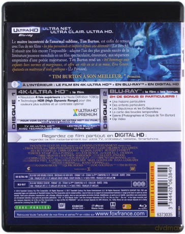 Miss Peregrine's Home for Peculiar Children (Osobliwy dom pani Peregrine) [Blu-Ray 4K]+[Blu-Ray]