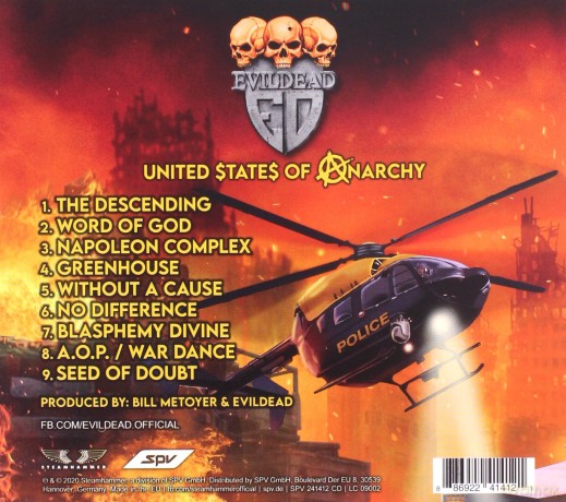 Evildead: United States Of Anarchy (digipack) [CD]