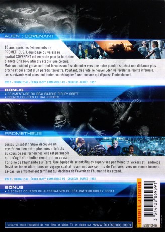 Alien: Covenant / Prometheus (Obcy: Przymierze / Prometeusz) [2DVD]