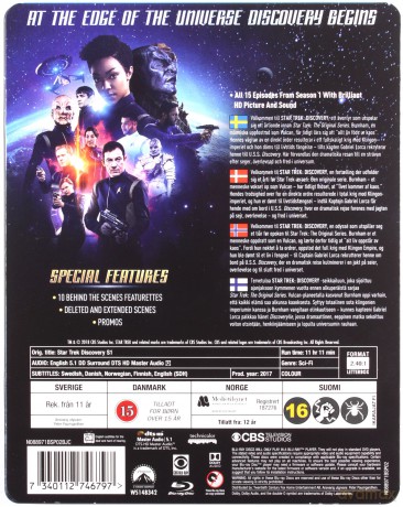 Star Trek: Discovery Season 1 (steelbook) [4xBlu-Ray]