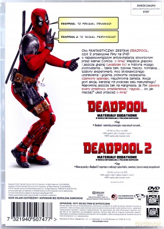 Deadpool 1-2 Pakiet [2DVD]