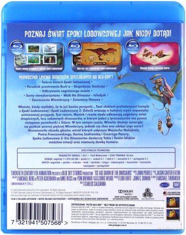 Epoka Lodowcowa 3: Era Dinozaurów [Blu-Ray]