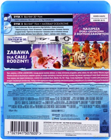 Epoka Lodowcowa 5: Mocne Uderzenie [Blu-Ray 3D]+[Blu-Ray]