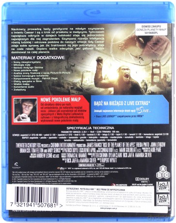 Geneza Planety Małp [Blu-Ray]