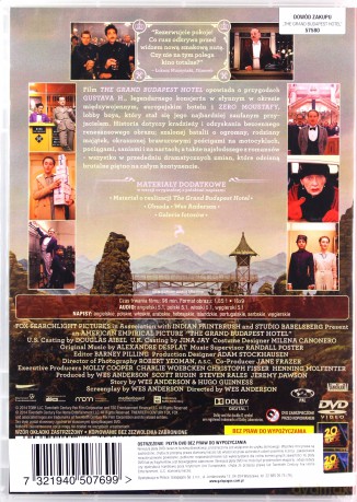 Grand Budapest Hotel [DVD]