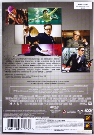 Kingsman: Tajne Służby [DVD]