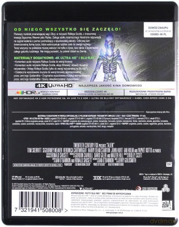 Obcy - 8. pasażer Nostromo. 40 Rocznica [Blu-Ray 4K]+[Blu-Ray]
