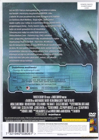 Planeta małp (2001) [DVD]