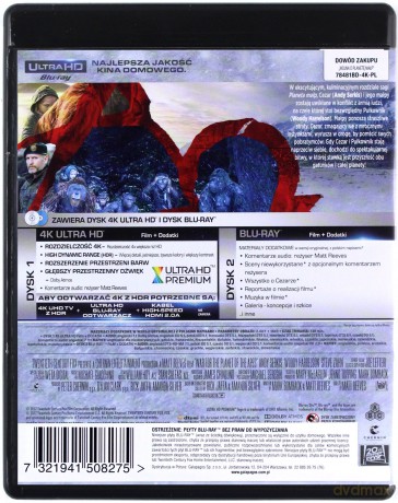 Wojna o Planetę Małp [Blu-Ray 4K]+[Blu-Ray]