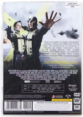 X-Men: Pierwsza Klasa [DVD]